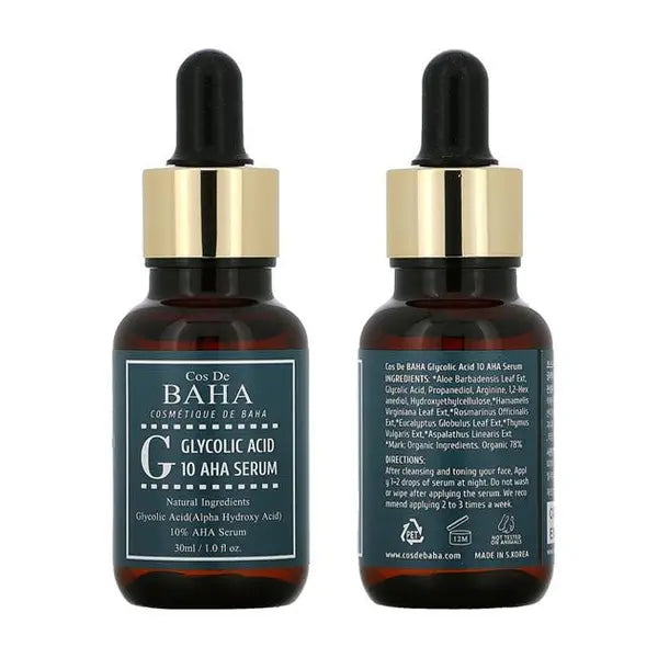 Cos De BAHA - G Glycolic Acid 10 AHA Serum 30ml