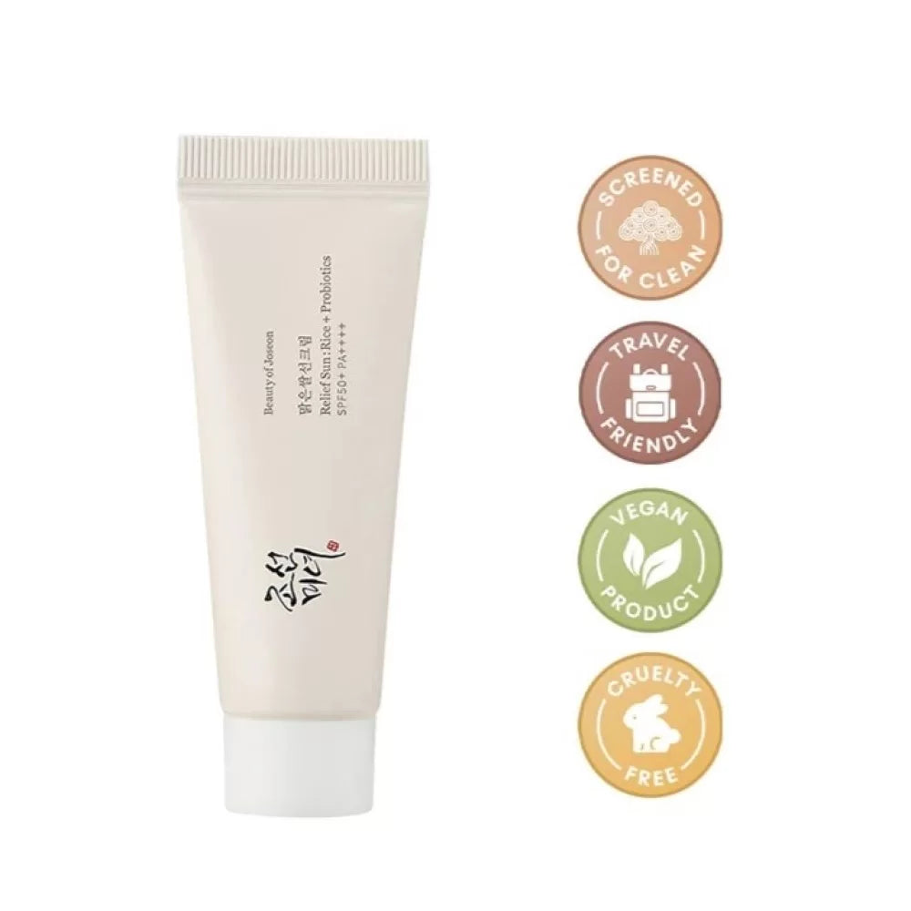 BEAUTY OF JOSEON RELIEF SUN : RICE + PROBIOTICS (SPF50+ PA++++) 50ml