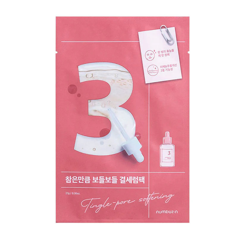 numbuzin - No. 3 Tingle-Pore Softening Sheet Mask