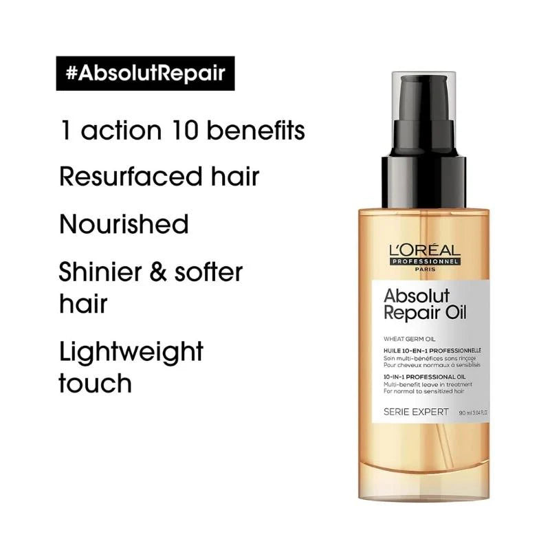 LOREAL [SALON EXCLUSIVE] ABSOLUTE REPAIR OIL 90ML