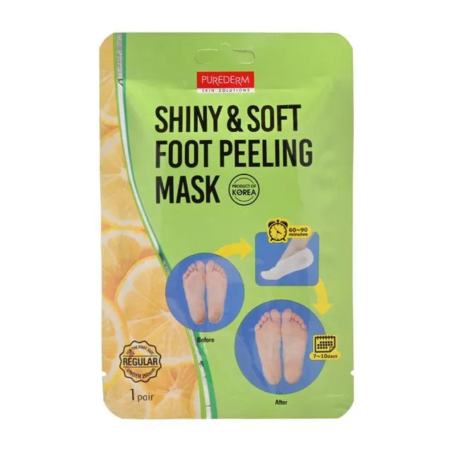 PUREDERM - SHINY & SOFT FOOT PEELING MASK (1 pair) 17g