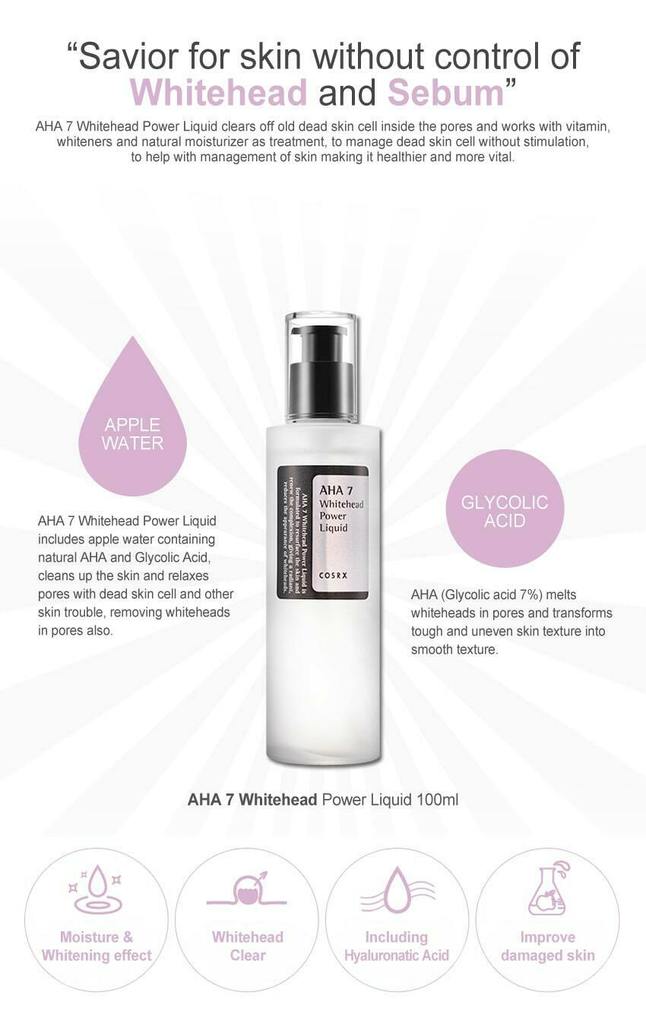 COSRX- AHA 7 WHITEHEAD POWER LIQUID 
