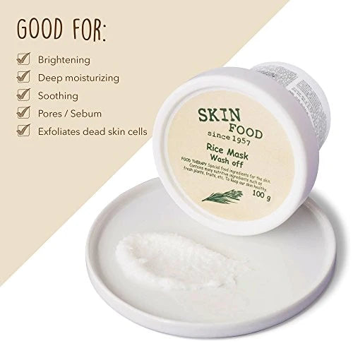 SKINFOOD - RICE MASK WASH OFF 100G